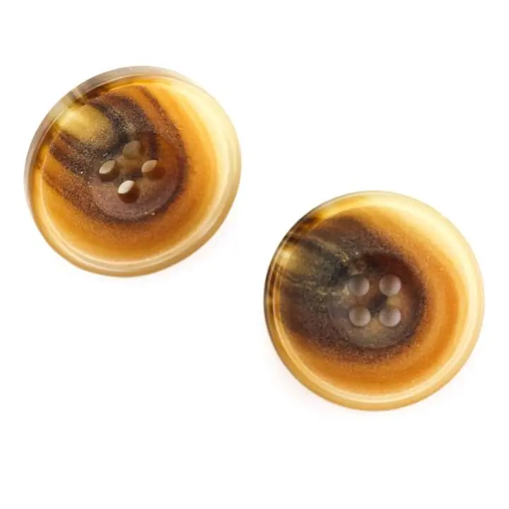 Hornimitat Knopf HI-29-braun Nur Heute