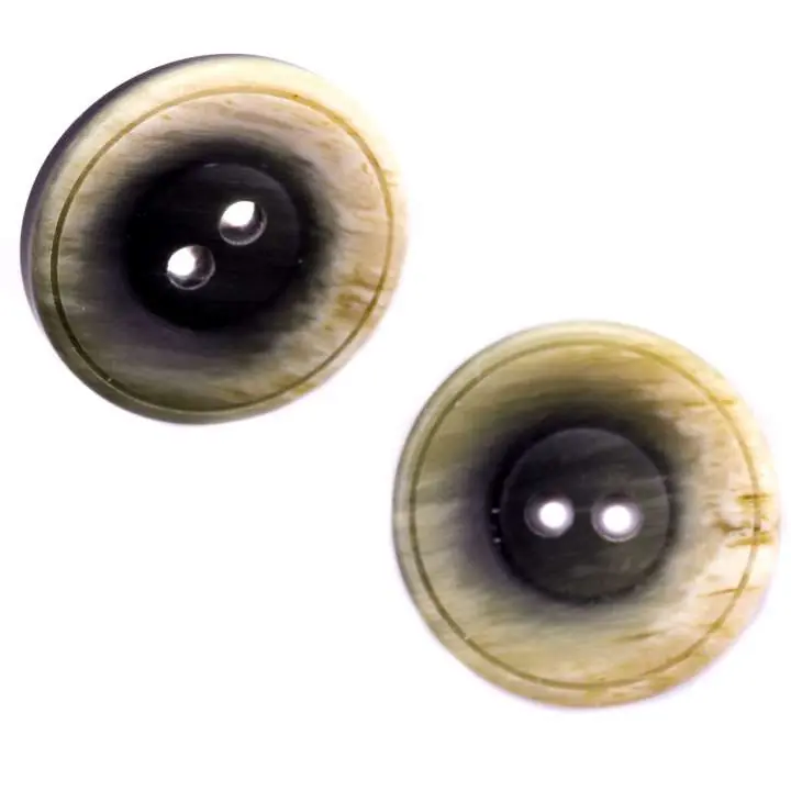 Hornimitat Knopf HI-34-grau-beige Kracherpreis