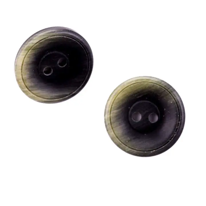 Expressversand Hornimitat Knopf HI-34-schwarz-grün