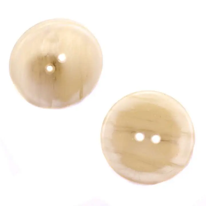 Abverkauf Hornimitat Knopf HI-36-beige