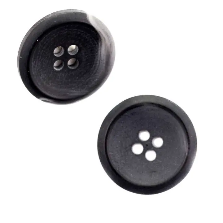 Versand Am Gleichen Tag Hornimitat Knopf HI-40 d-grau