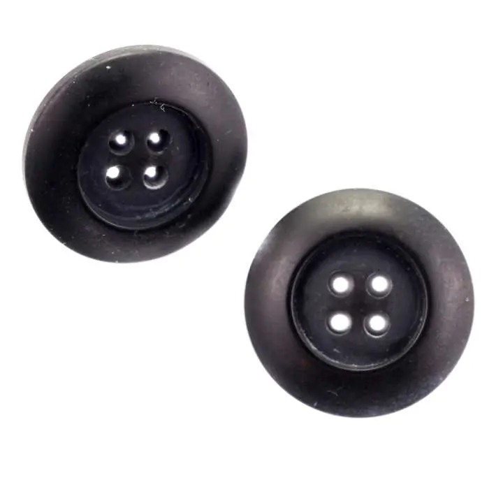 Letzte Chance Hornimitat Knopf HI-41 schwarz