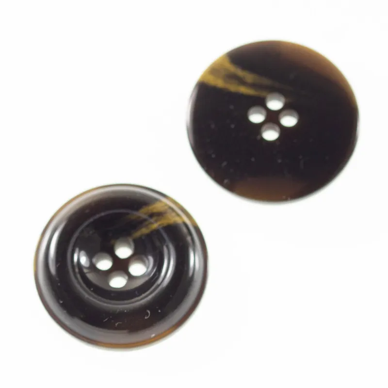 Gratis Versand Hornimitat Knopf hi-43-schwarz-topaz