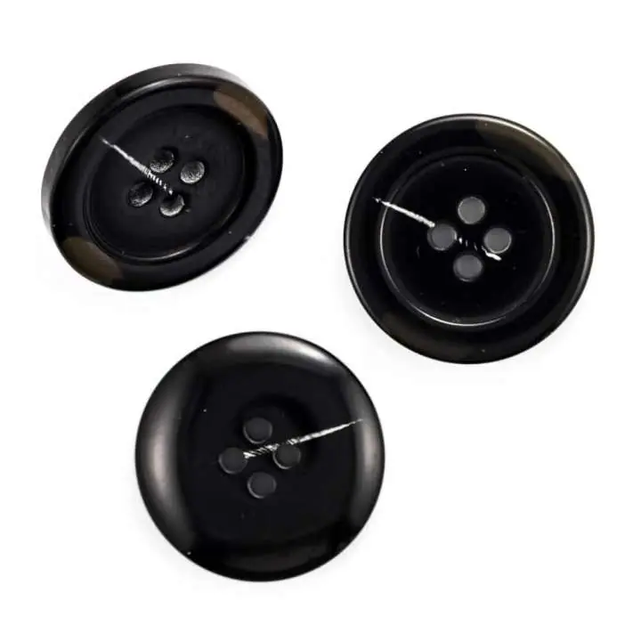 Geld-Zurück-Garantie Hornimitat Knopf hi-46-antrazit