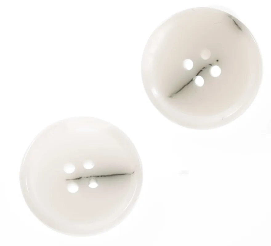 Neu Hornimitat Knopf hi-50-weiß