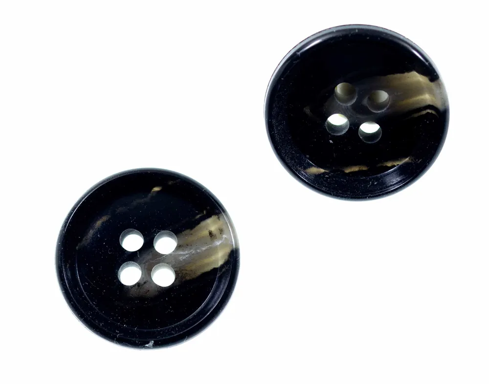 Heute Kaufen Hornimitat Knopf hi-53-anthrazit