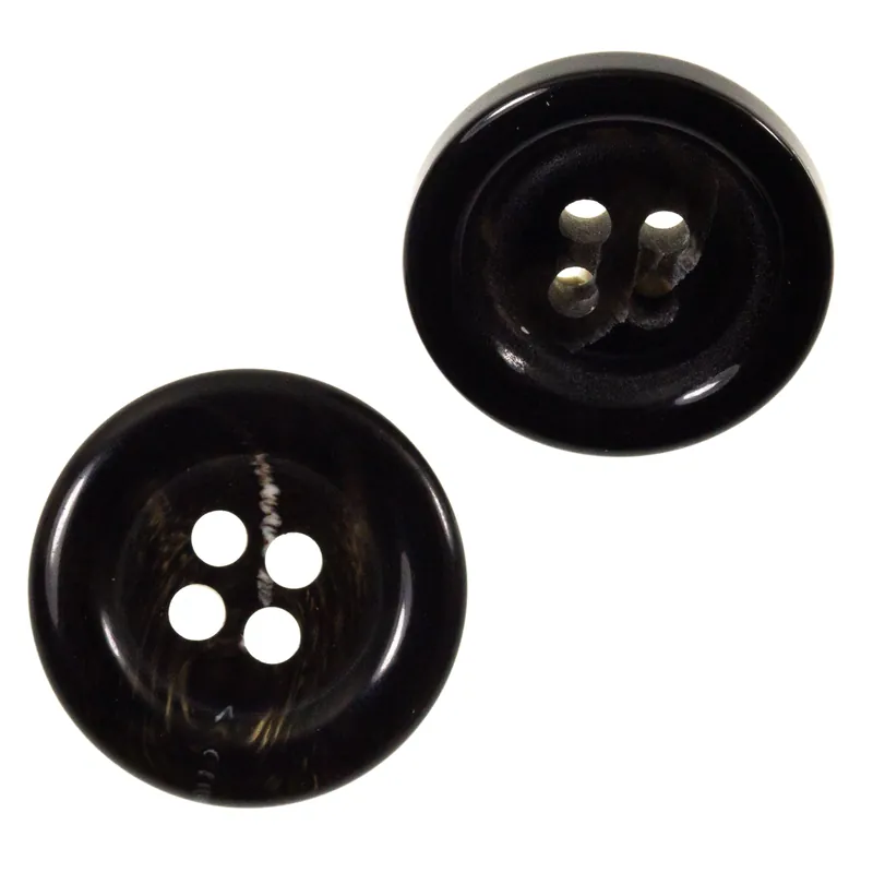 Geprüft Hornimitat Knopf hi-54-anthrazit