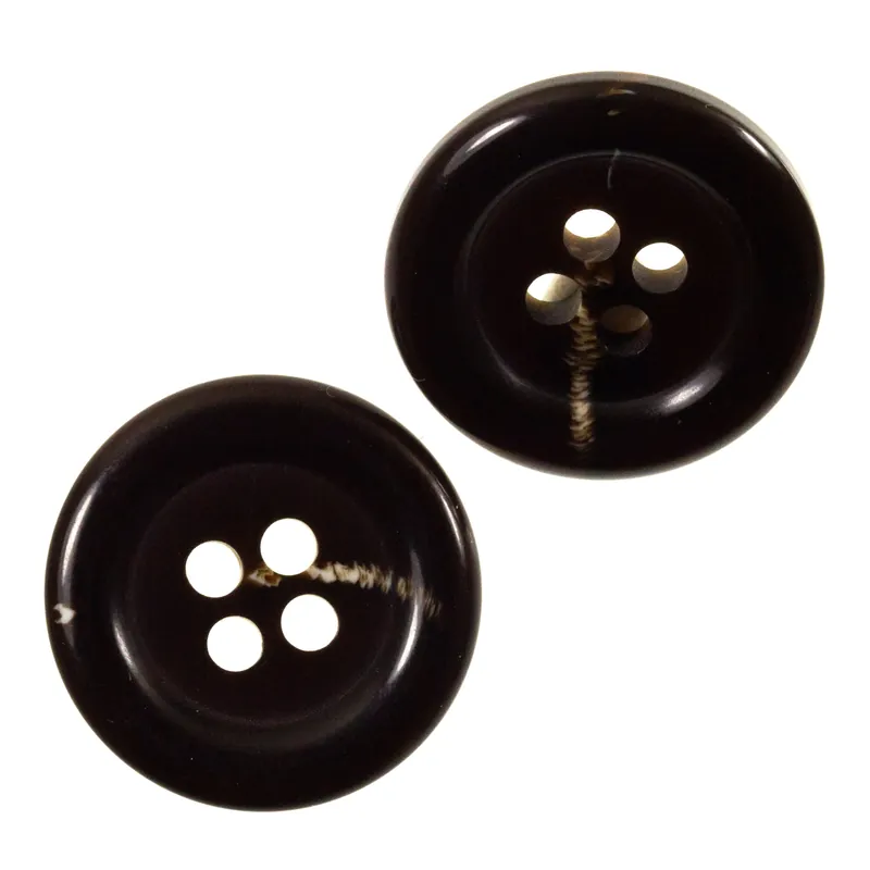 Hornimitat Knopf hi-54-dunkelbraun Geprüft