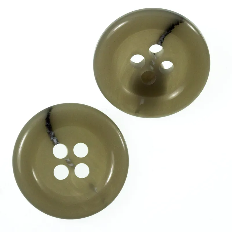 Geld-Zurück-Garantie Hornimitat Knopf hi-54-grau