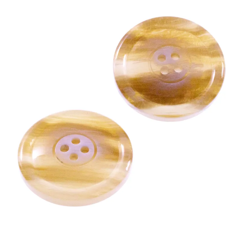 Exklusiv Mantel Hornimitat Knopf hi-55-beige