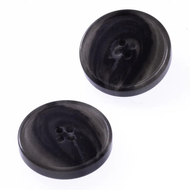 Neue Kollektion Mantel Hornimitat Knopf hi-58-grau