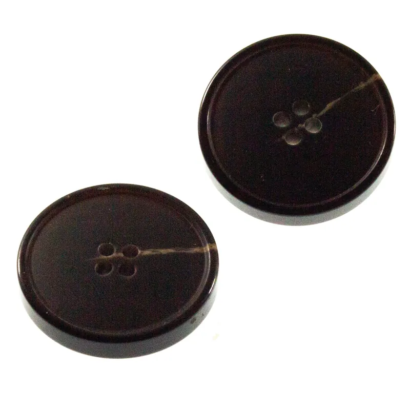 Angebot Mantel Hornimitat Knopf hi-58-schwarz