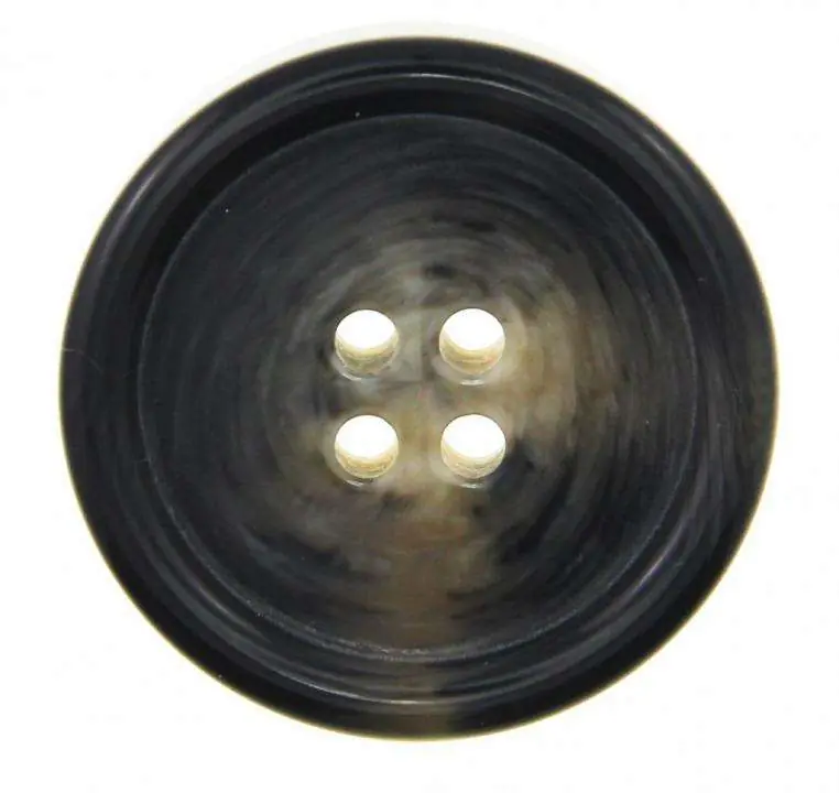 Gleich Bestellen Hornimitat Knopf HI-6 grau