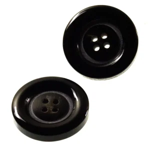 Mantel Hornimitat Knopf hi-62-anthrazit-grau Im Trend