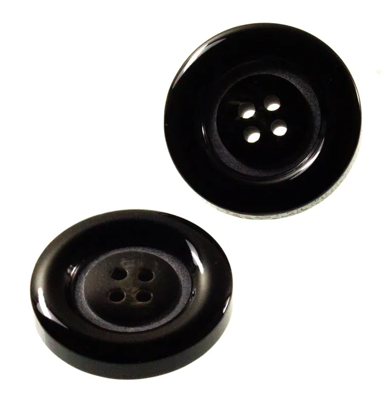 Mantel Hornimitat Knopf hi-62-anthrazit-grau Im Trend