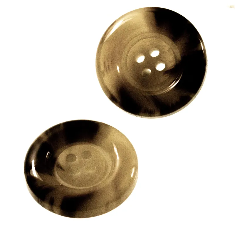 Gratis Versand Mantel Hornimitat Knopf hi-62-beige-braun