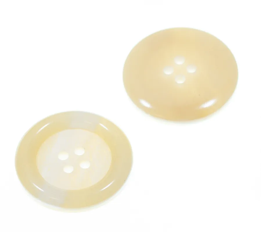 Mantel Hornimitat Knopf hi-67-creme-beige Direktkauf