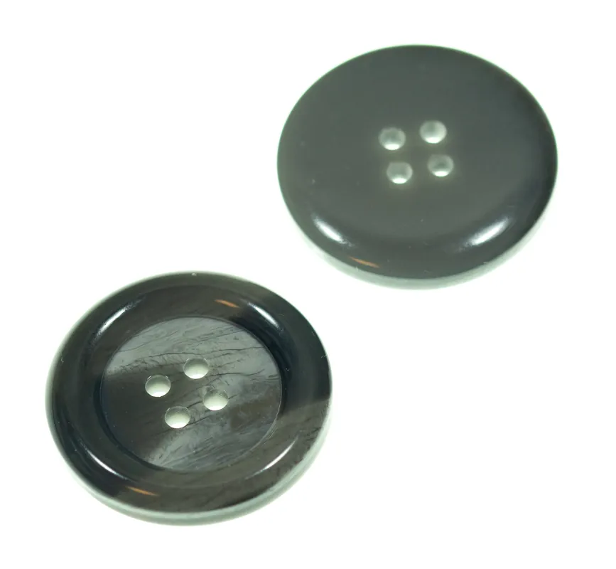 Mantel Hornimitat Knopf hi-67-grau-creme Top-Preis