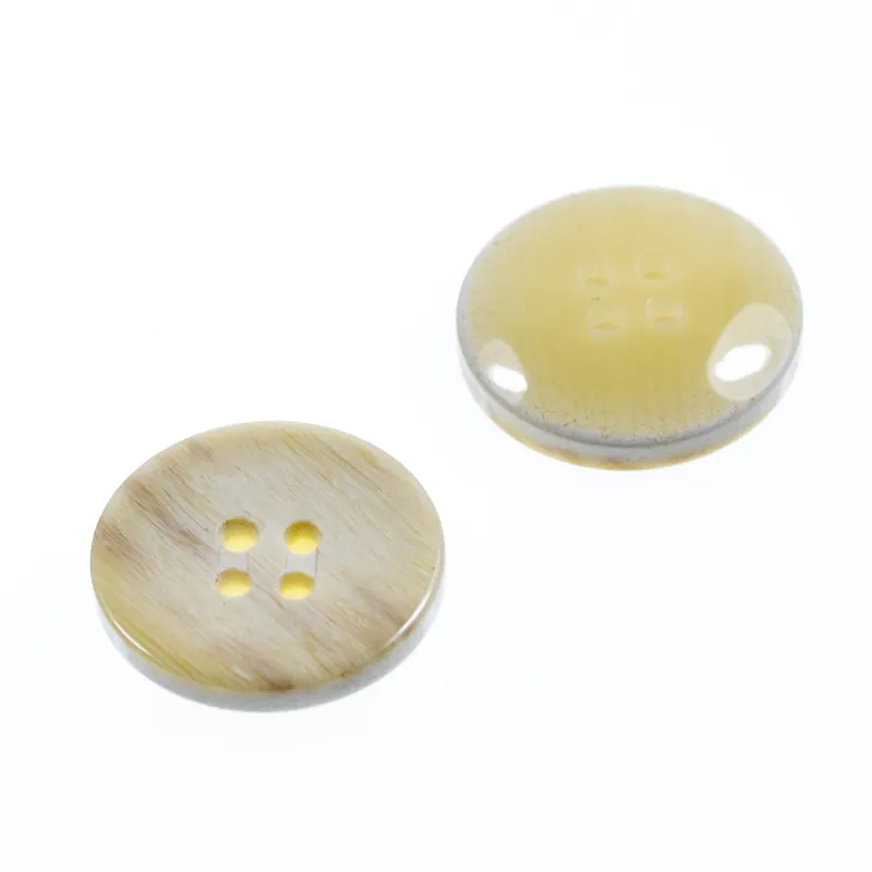 Hornimitat Knopf creme mit Fadenrille HI-68 Geld-Zurück-Garantie