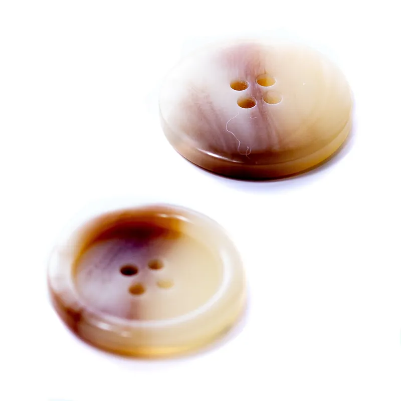 Hochwertig Hornimitat Knopf hi-72-beige