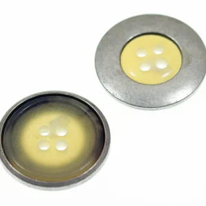 Hornimitat Knopf hi-76-beige-silber Kostenloser Versand