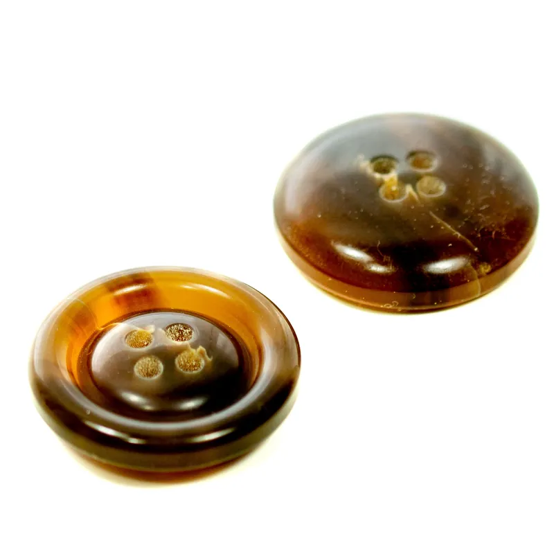 Schnäppchen Hornimitat Knopf hi-77-braun