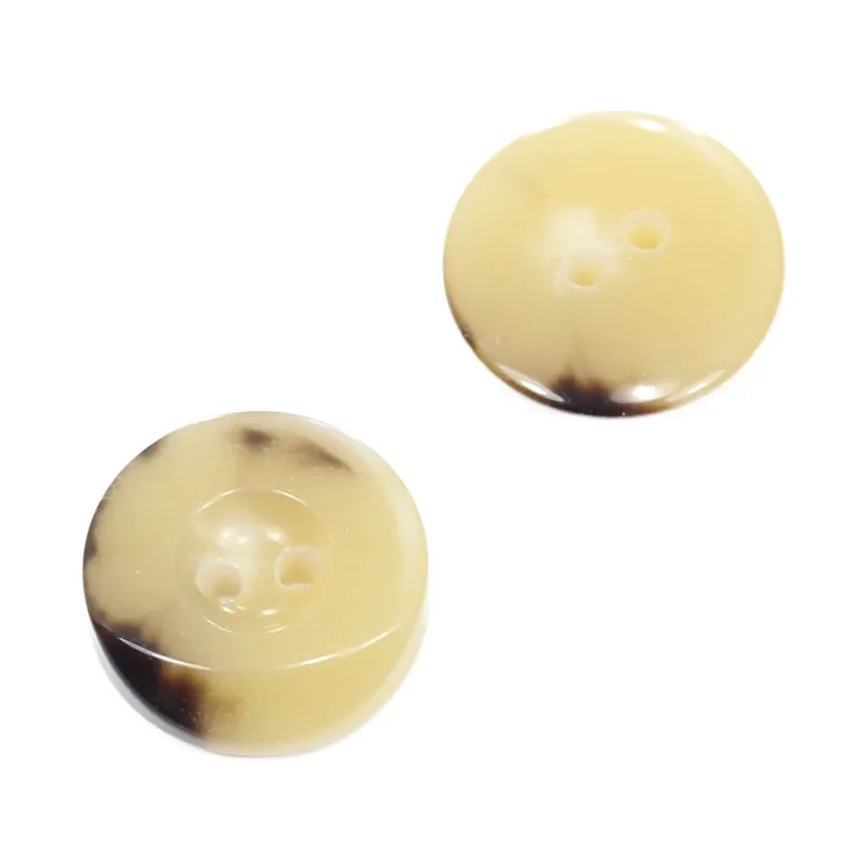 Top-Qualität 2-Loch Hornimitat Knopf HI-79