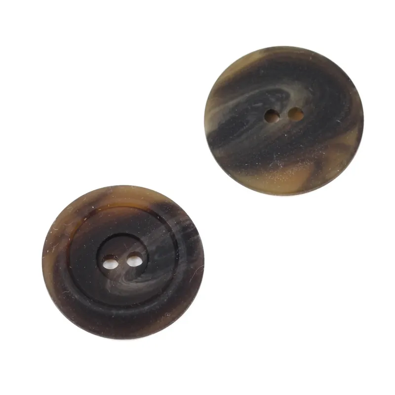 Hornimitat Knopf braun-beige meliert hi-80 Limited Edition