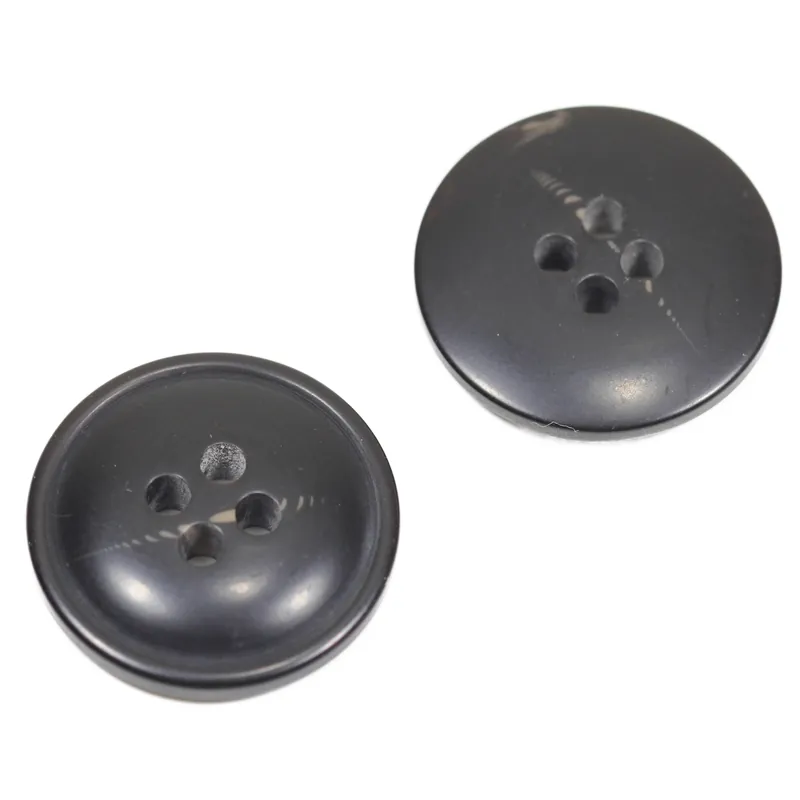 Neu Im Sortiment Mantel Hornimitat Knopf hi-81-anthrazit