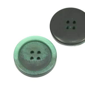 Meistverkauft Mantel Hornimitat Knopf hi-82-blau-gruen