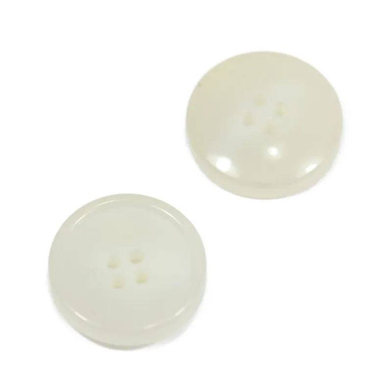 Nur Heute Hornimitat Knopf hi-83-weiß