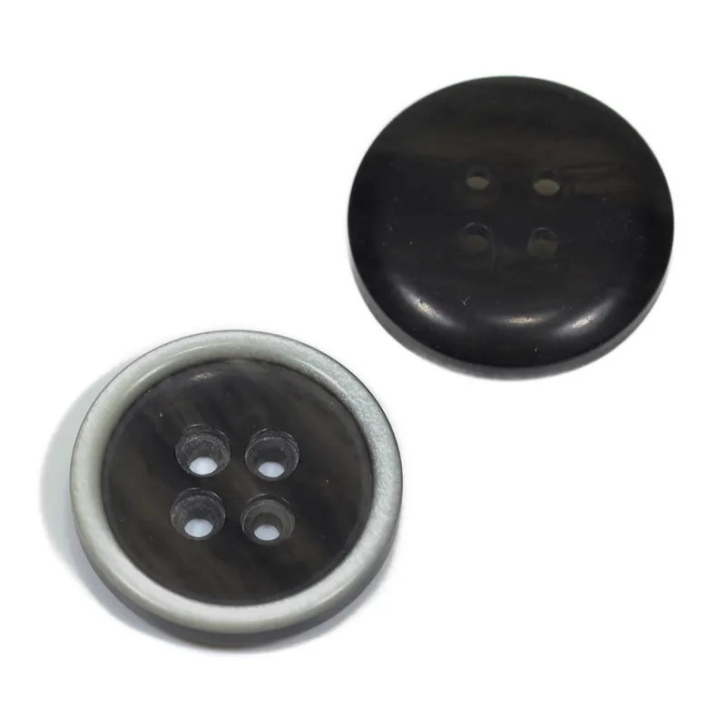 Leichter Hornimitat Knopf hi-85-anthrazit-silber Begrenztes Angebot