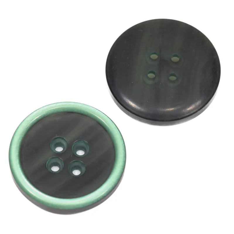 Leichter Hornimitat Knopf hi-85-dunkel-gruen Heißes Angebot