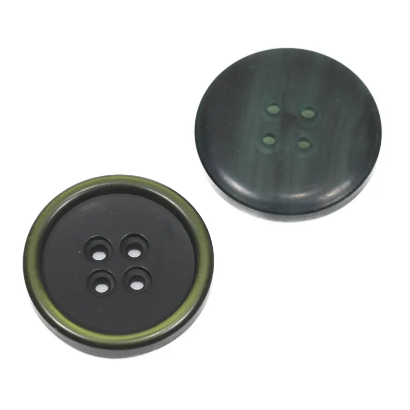 Leichter Hornimitat Knopf hi-85-gruen Zertifiziert