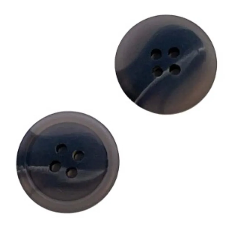 Markenprodukt Hornimitat Knopf hi-88 grau