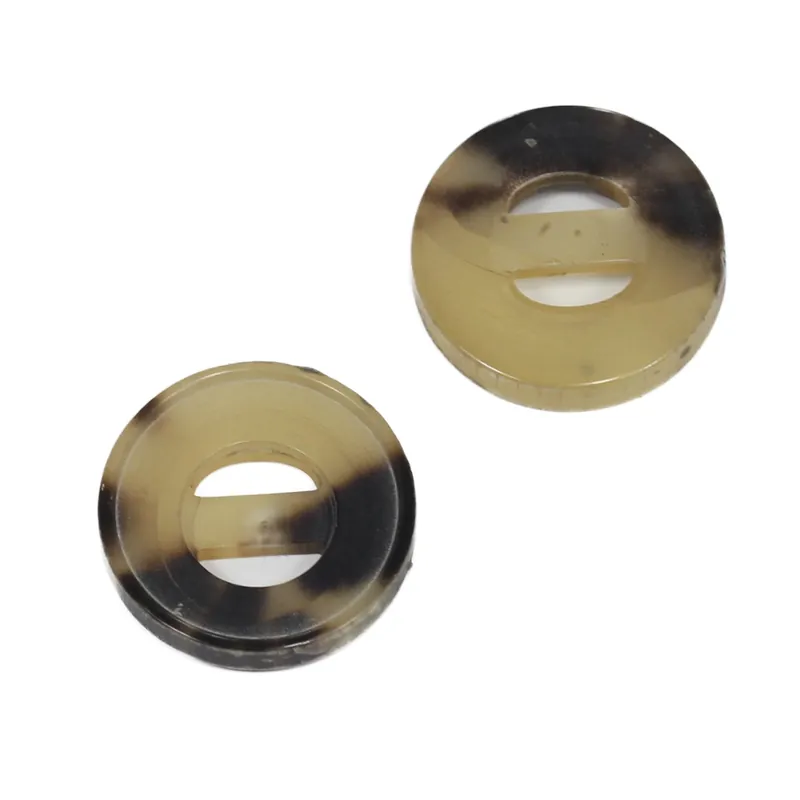 Original Horn Knopf Stegknopf hk-1-beige-braun