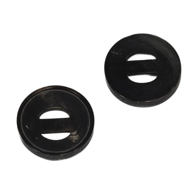 Horn Knopf Stegknopf hk-1-schwarz-braun Echt