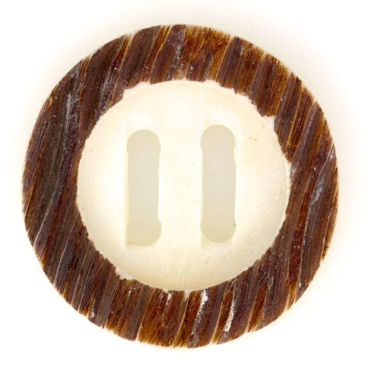 Schlitz Knopf aus Horn HK-10 Abverkauf