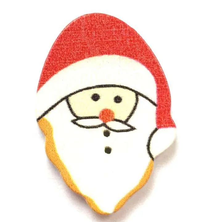 Holz Knopf Weihnacht Nikolaus Motive HK-109 Limited Edition