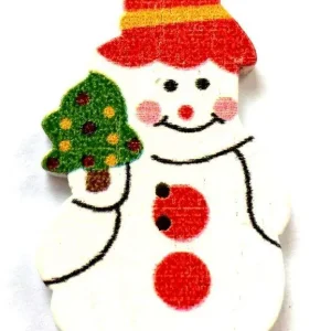 Holz Knopf Schneemann HK-111 Bestseller