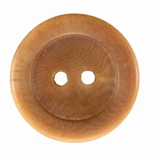 Günstig Steinnuss Knopf STN-13-hell-braun