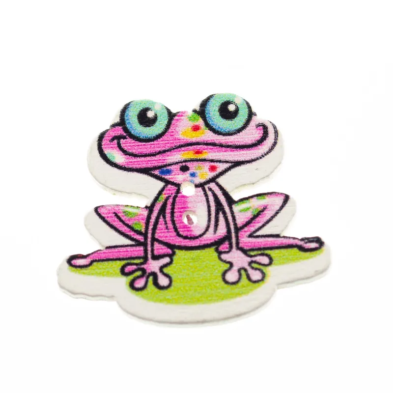 Sonderaktion Holz Knopf Frosch hk-22-4