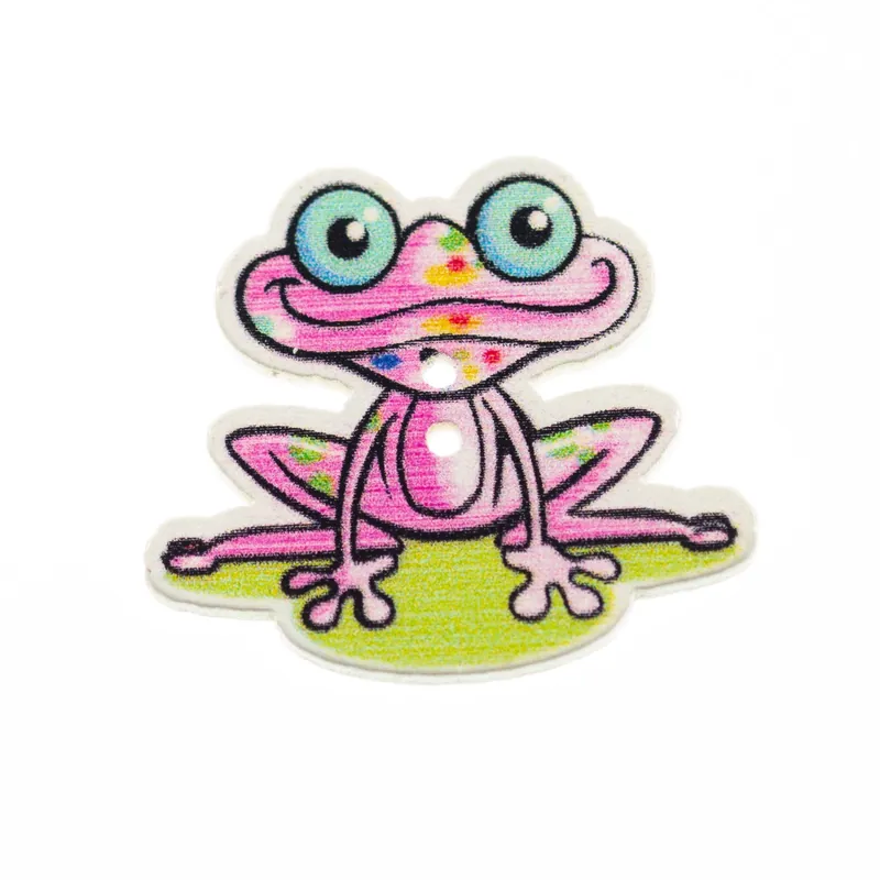 Finale Aktion Holz Knopf Frosch hk-22-6