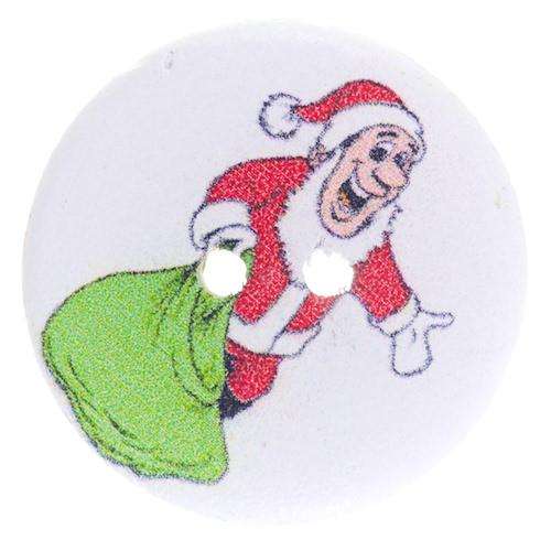 Holz Knopf Weihnachts-Nikolaus Motive HK-357 Weltweiter Versand