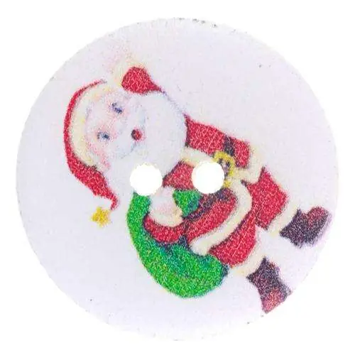 Meistverkauft Holz Knopf Weihnachts-Nikolaus Motive HK-361