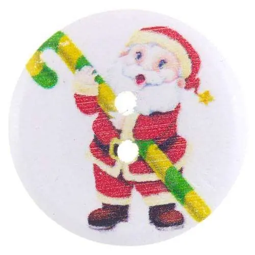 Holz Knopf Weihnachts-Nikolaus Motive HK-362 Original