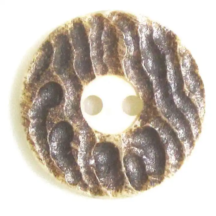 Horn Knopf 2-Loch braun HK-412 Im Trend