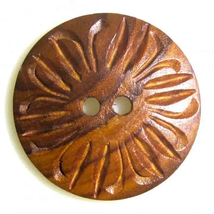 Holz Knopf Blume HK-416 Ausverkauf