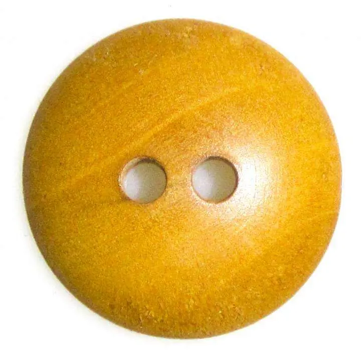 Holz Knopf 2-Loch hell braun HK-418 Mengenrabatt