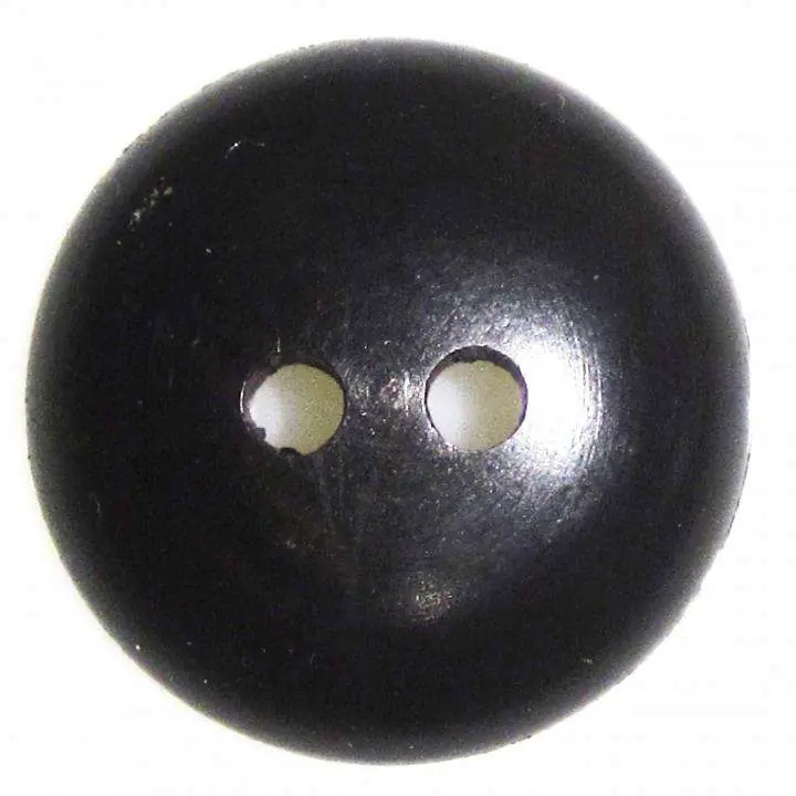 Rabatt Holz Knopf 2-Loch schwarz HK-418